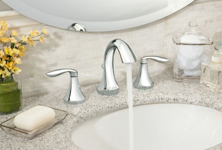 Moen T6420-9000 Eva Widespread Bathroom Faucet with Valve - NYDIRECT