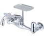 Central Brass 0048-UA 2-Handle Wall Mount Kitchen Faucet - NYDIRECT