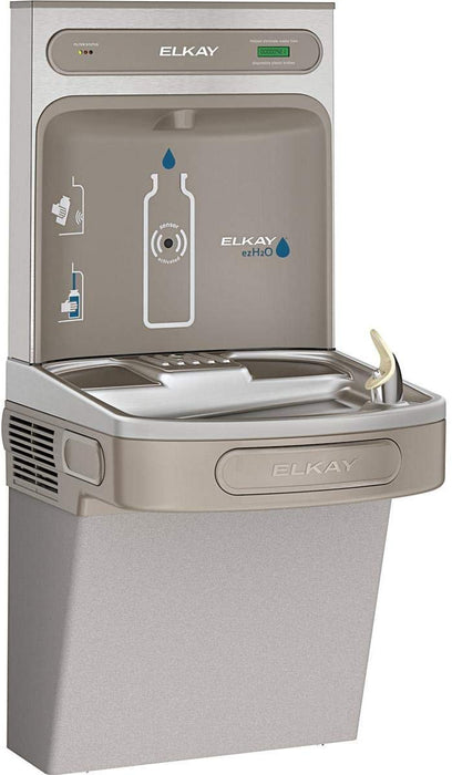Elkay LZS8WSLK EZH2O Bottle Filling Station with Single ADA Cooler, Filtered 8 GPH Light Gray - NYDIRECT