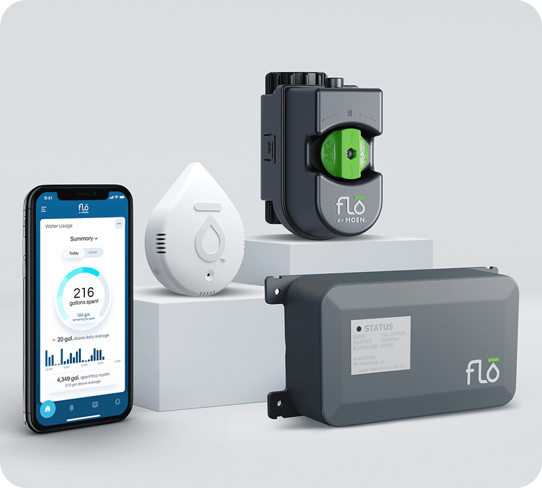 Moen Flo by Moen Leak Detection Smart Home Water Security System - NYDIRECT
