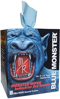 Mill-Rose Blue Monster® MONSTER WIPES Industrial Towels - NYDIRECT