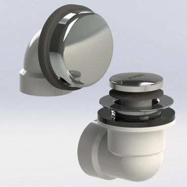 Watco FLEX924-LT-PVC-CP Flexible Lift and Turn Bath Waste Kit - Chrome Plated