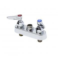 T&S Brass B-1110-LN Workboard Faucet Deck Mount 4" Centers Lever Handles Less Nozzle - NYDIRECT
