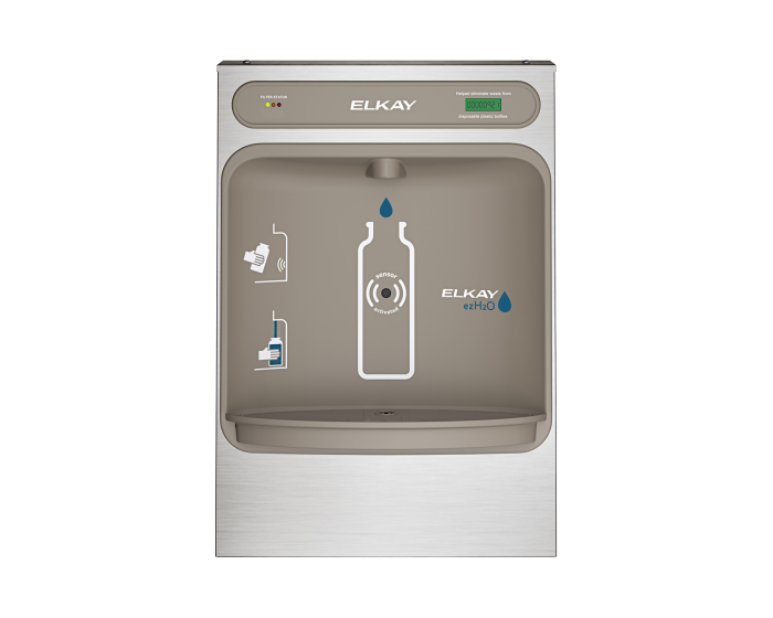 Elkay LZWSSM EZH2O Bottle Filling Station Surface Mount, Filtered Non-Refrigerated Stainless - NYDIRECT