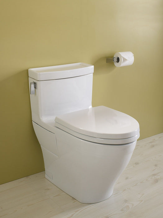 Toto Legato Elongated 1.28 GPF One-Piece Universal Height Toilet, Cotton White