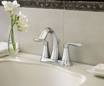 Moen 6410 Eva 4" Centerset Bathroom Faucet - NYDIRECT