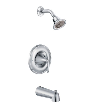 Moen T2133 Eva Posi-Temp Pressure Balancing Modern Tub and Shower Trim Kit Valve Required - NYDIRECT