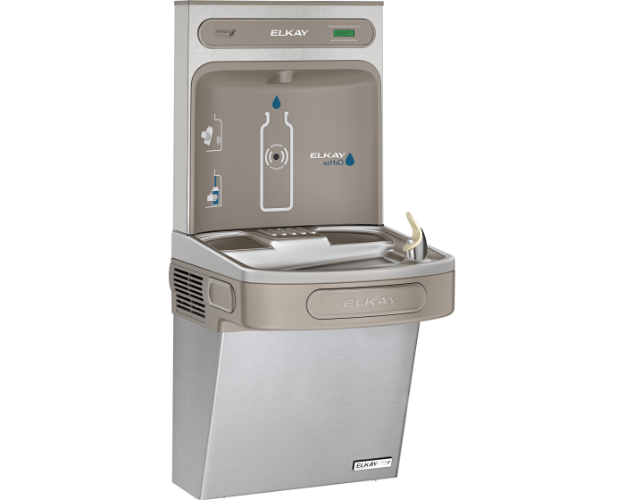 Elkay EZSG8WSSK EZH2O Bottle Filling Station & Single ADA Cooler, High Efficiency Non-Filtered 8 GPH Stainless - NYDIRECT