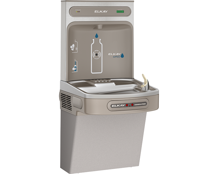 Elkay LZS8WSLK EZH2O Bottle Filling Station with Single ADA Cooler, Filtered 8 GPH Light Gray - NYDIRECT