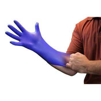 AMMEX® Indigo Nitrile Exam Latex Free Disposable Gloves - NYDIRECT