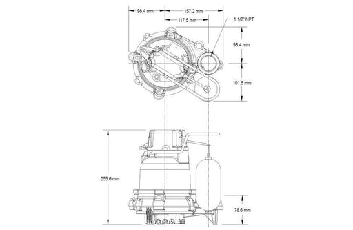 Sump Pump Package (Zoeller M53 Pump, Basin, Valve)