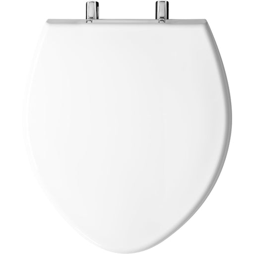 BEMIS 1000CPT Round/Elongated Paramont™ Commercial Plastic Toilet Seat in White with Chrome Hinge and STA-TITE® Commercial Fastening System™ - NYDIRECT