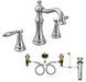 Moen TS42108-9000 Weymouth Widespread Lever Handle Bathroom Faucet with Valve - NYDIRECT